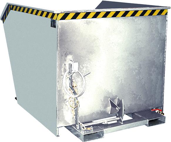 Bauer Südlohn Spänebehälter SGU 1500 l 1680xT1640xH1090 mm vzk Tragkraft 1500kg mit Lochblechboden