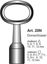 Dreikant Dornschlüssel