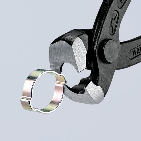 Knipex Ohrklemmenzange 10 99 I220 220 mm schwarz atramentiert mit Kunststoff überzogen