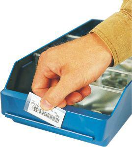 Etiketten und Halter für Kleinteilkästen