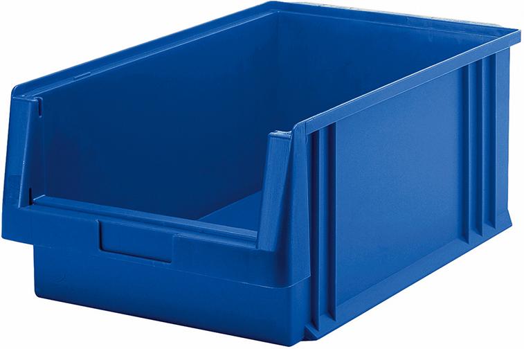 LA-KA-PE Kunststoff-Sichtlagerkasten, Serie PLK, blau
