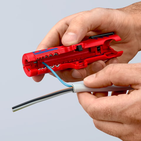 Knipex Universal-Abmantelungswerkzeug 16 85 125 SB mit Längsschneider