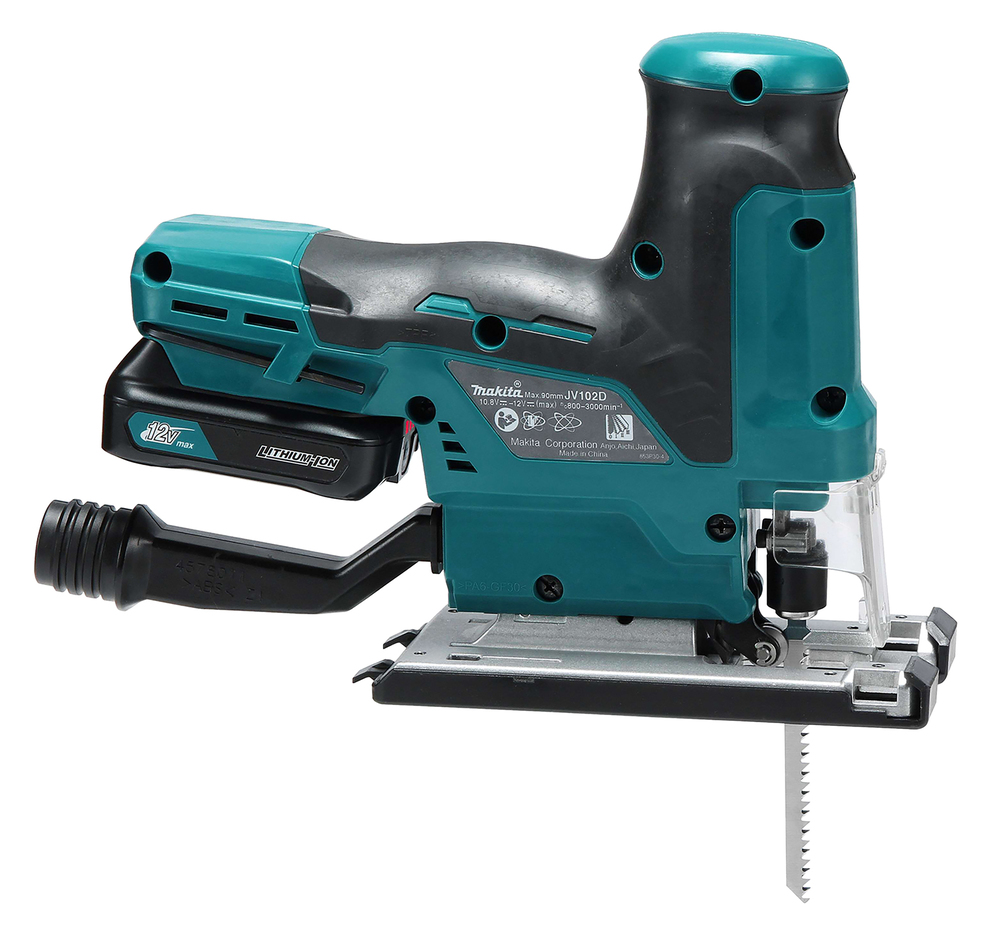 Makita Akku-Pendelhubstichsäge JV102DZ 12Vmax 90mm 800-3000min⁻¹ bürstenloser Motor