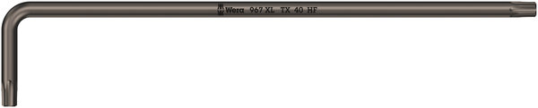 967 XL HF TORX® L-key with holding function, long, TX 40 x 224 mm, Weißes Brett