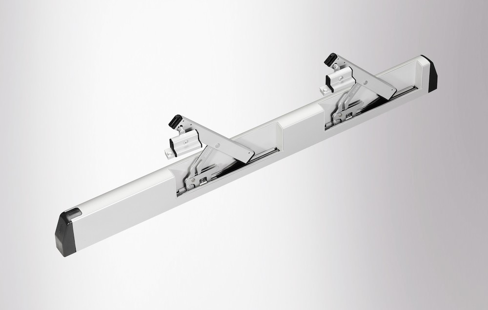 Produktbild RWA-Scherenantrieb, 230V AC, E 170/2, mit Flügelbock, verkehrsweiß lackiert