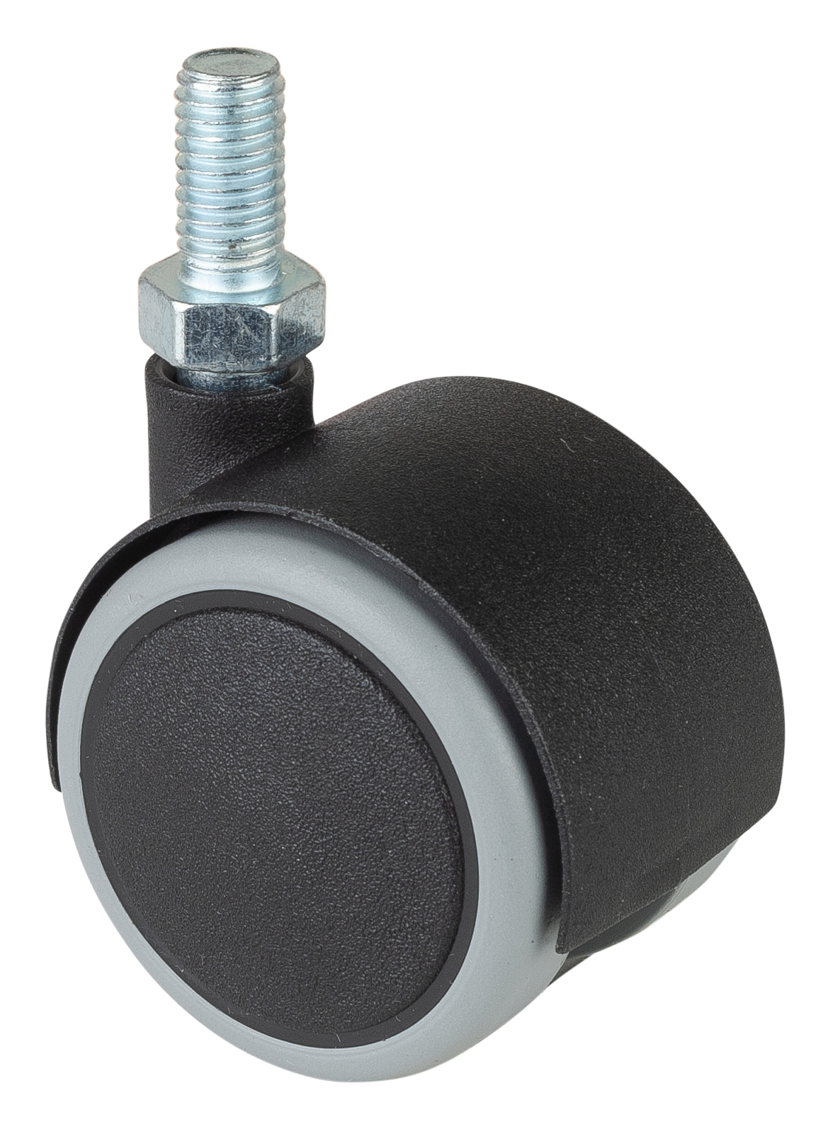 BS Rollen Kunststoff-Doppelrolle Lenkrolle F76.040.G08 40 mm M8x16 mm 30 kg Schwarz