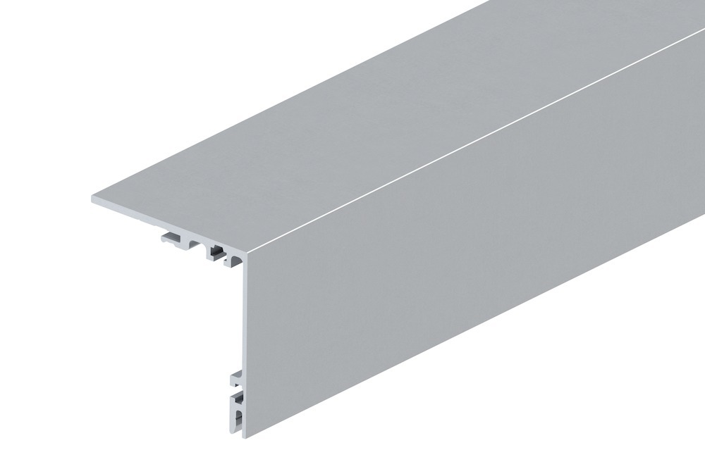 Schiebetür-Montageschiene, GT-S 150, 6000mm, Aluminium, silberfarbig, eloxiert