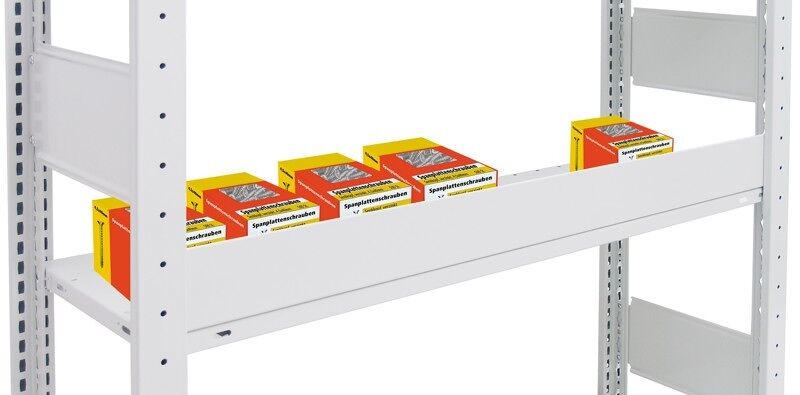 Schulte Schüttgutleiste 90 x 1000 mm RAL 7035 lichtgrau für MULTIplus250/330