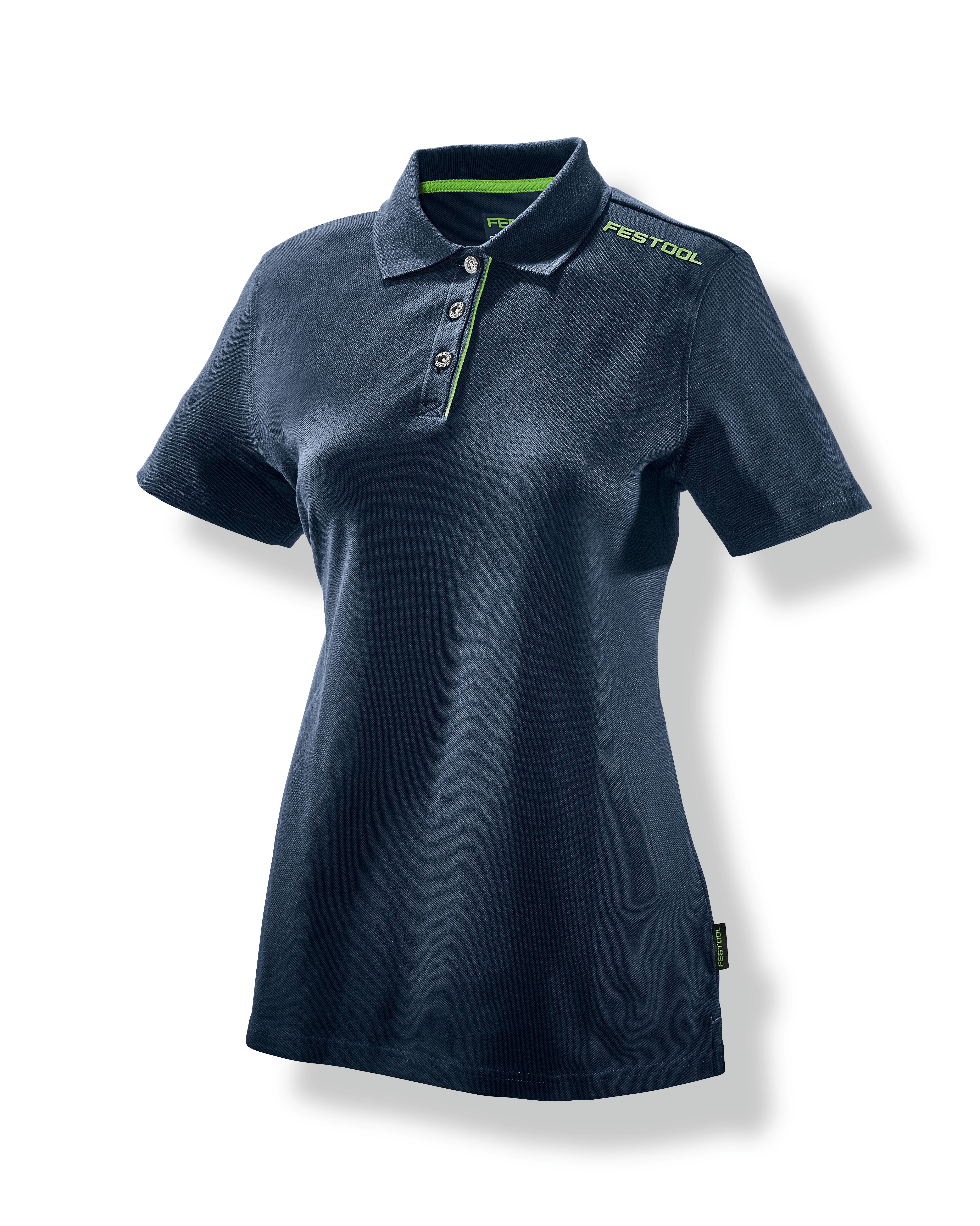 Poloshirt dunkelblau Damen POL-LAD-FT1-XS, Bekleidung, Hemd, T-shirt, Ärmel
