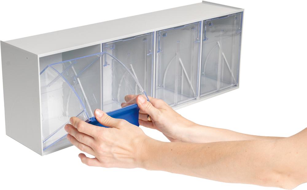 Hünersdorff MultiStore Riegel Nr. 4 hochschlagfest Kunststofflichtgrau