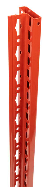 Schulte MULTIplus T-Profil 3000 mm RAL 3000 feuerrot Front gelocht