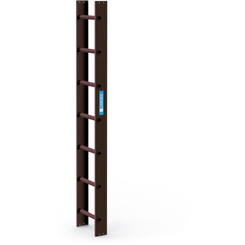 ZARGES Dachleiter 2,0 m Braun 7 Sprossen 41392