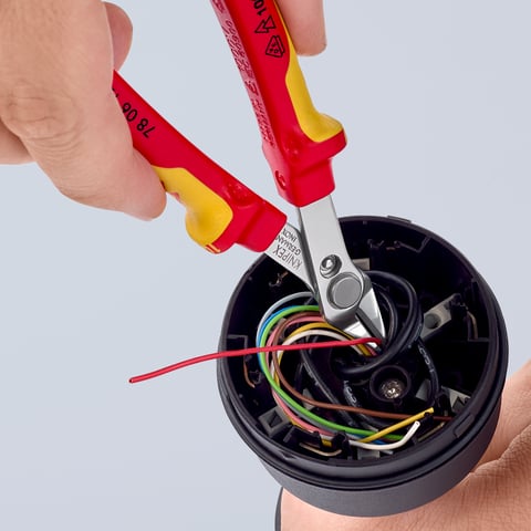 Knipex Electronic Super Knips® VDE 78 06 125 Elektronik-Seitenschneider 125mm