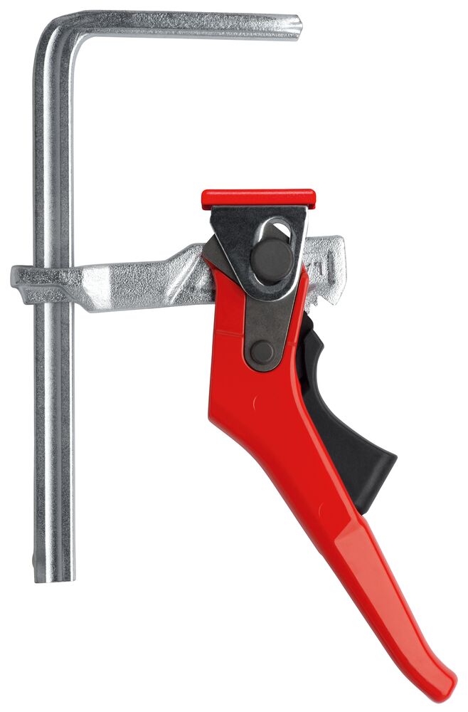 Bessey Ganzstahl-Tischzwinge für Führungsschienen GTRH mit Hebelgriff GTR16S6H