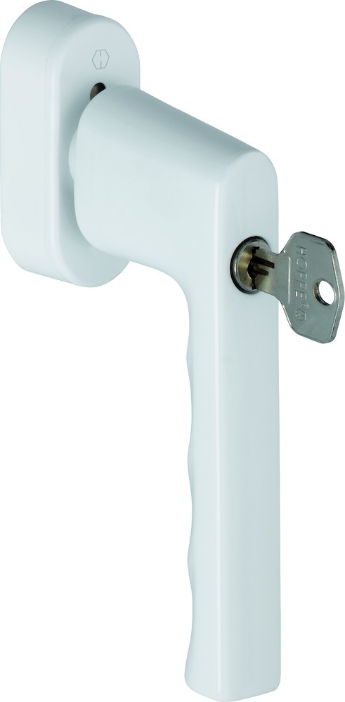 HOPPE® Fenstergriff abschließbar Hamburg 0700S/UD9020, mit Schrauben, Aluminium