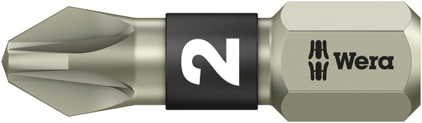 3855/1 TS bits, stainless, PZ 2 x 25 mm, Waffe