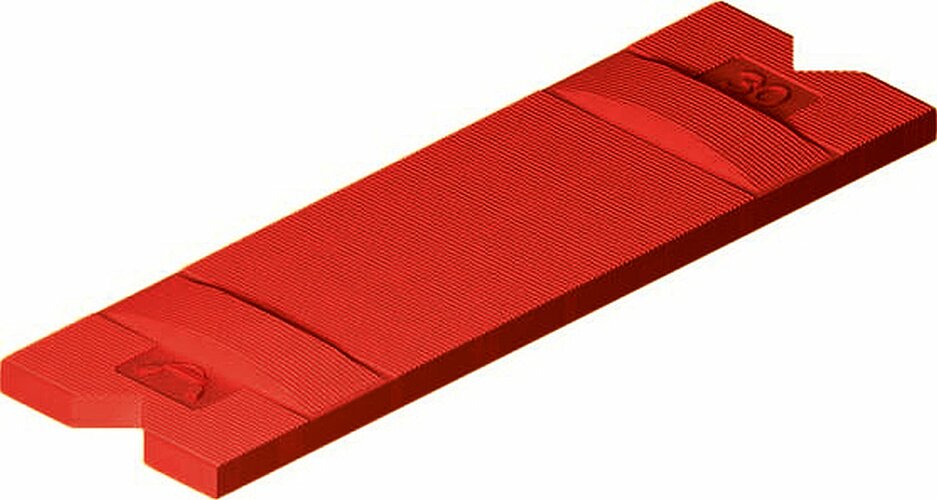 Roto Verglasungsklotz GL-B 100x24x3mm Kunststoff rot