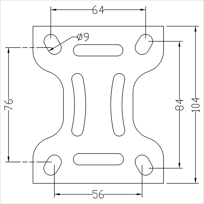 BS Rollen Bockrolle L410.B80.100 mit Elastikreifen Ø 100mm, 150kg Tragkraft