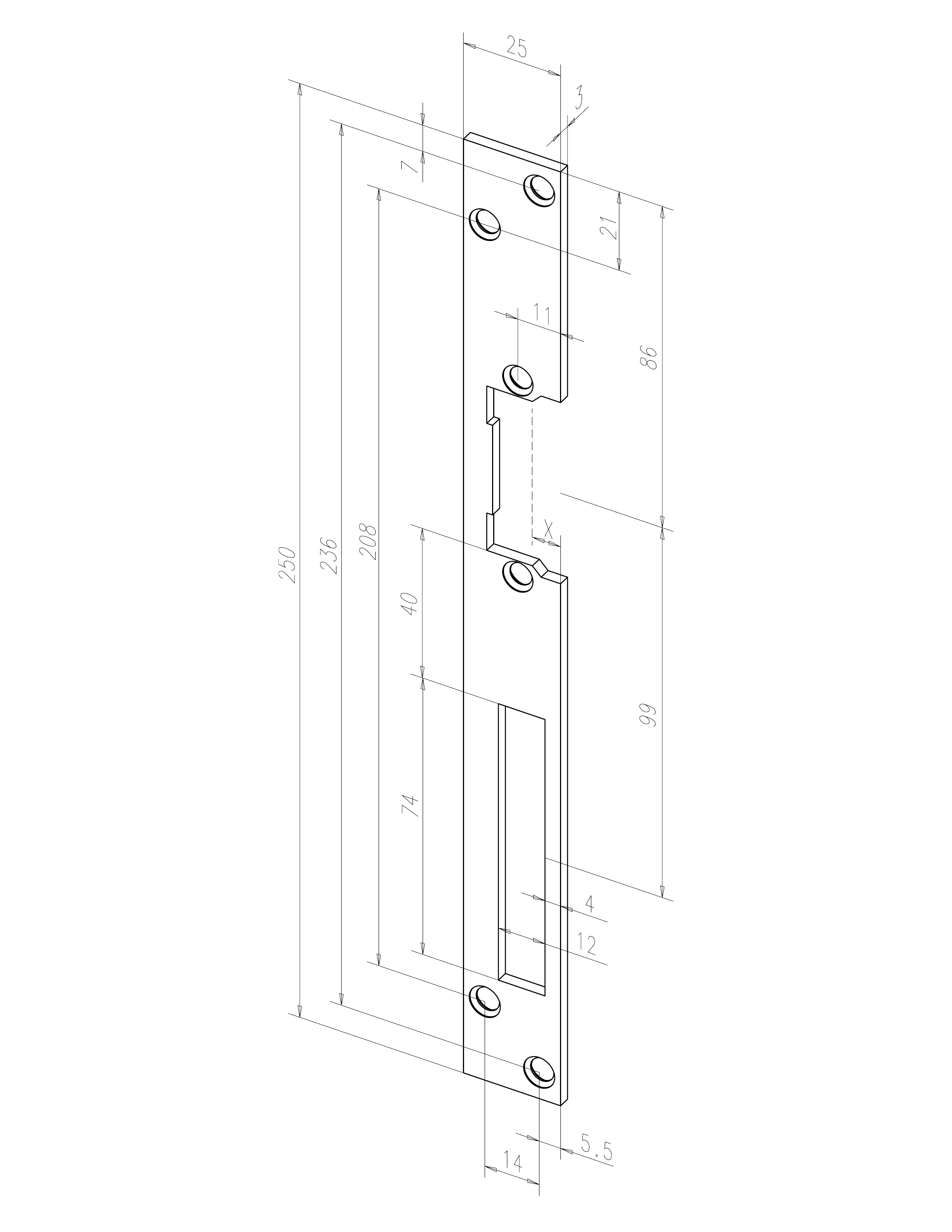 eff-eff Türöffner 17E----01001D11 6-12V AC/DC Arbeitsstrom mit Flachschließblech