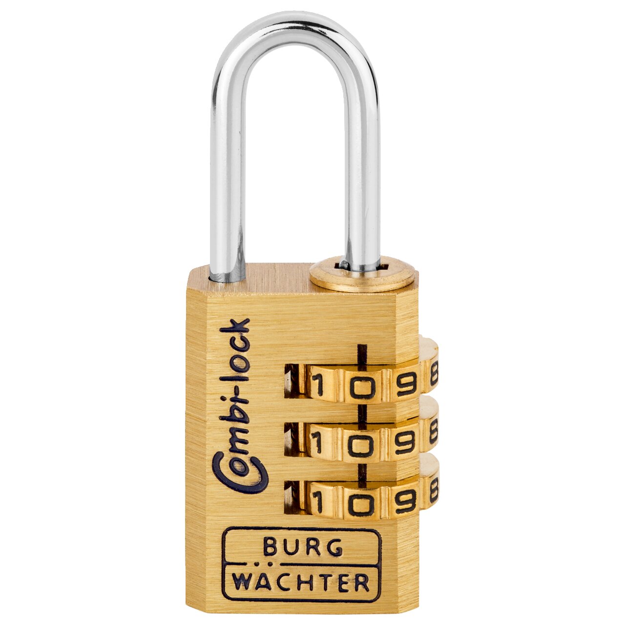 Burg Wächter Combi Lock 80 Zahlenschloss Messing 20mm