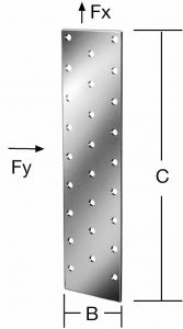 Vormann Lochplatte 200x100mm Stahl sendzimirverzinkt CE EN 14545:2008