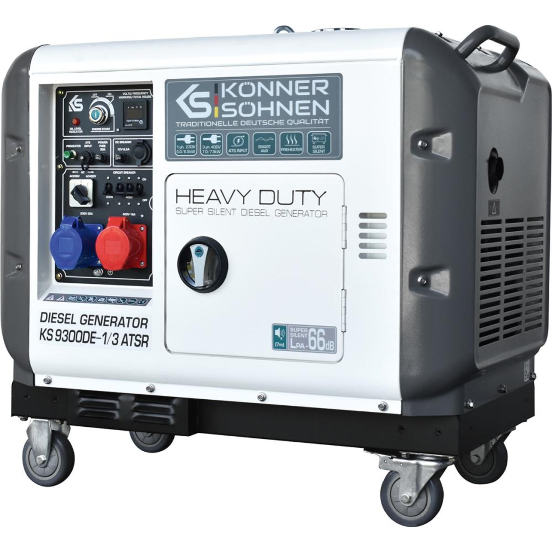 DIMAX Diesel-Generator "Könner & Söhnen" KS 9300DE-1/3 ATSR (EURO V)