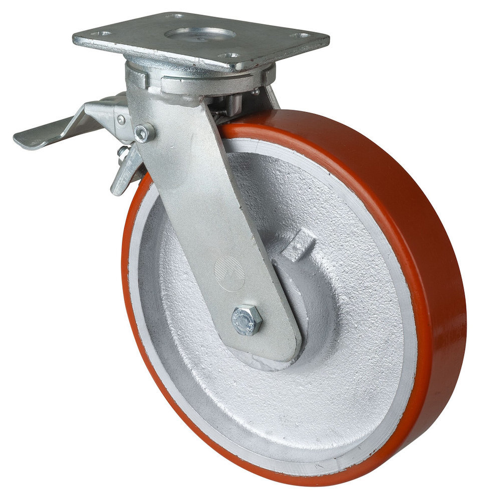 BS ROLLEN Lenkrolle mit Platte RR120.C10