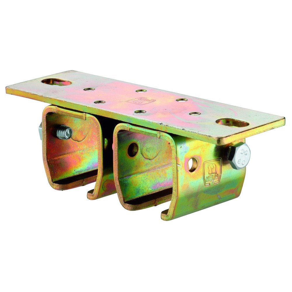 Produktbild Schiebetor-Doppeldeckenbefestigungsmuffe, 502 D, für Laufschienen, 500, Stahl