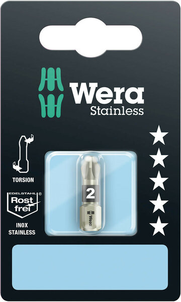 3855/1 TS SB bits, stainless, PZ 2 x 25 mm