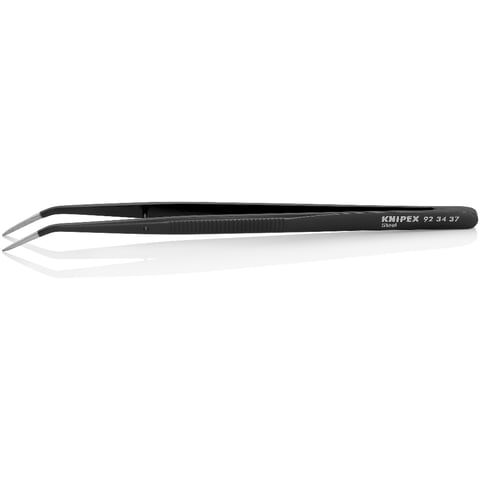 Knipex Präzisionsfeinmechanikpinzette 92 34 37 gewinkelt 155 mm