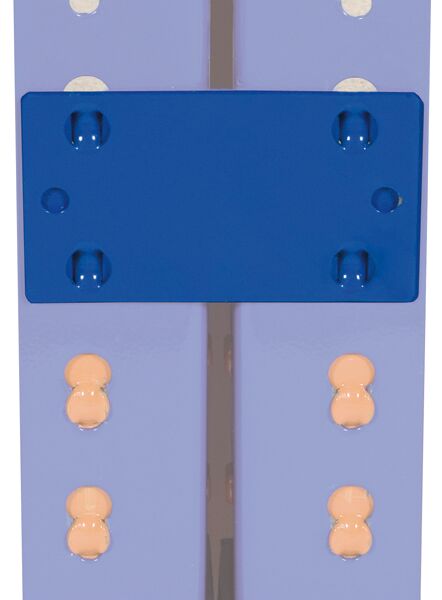 Schulte Z1-Regalverbinder blau verzinkt 2 mm