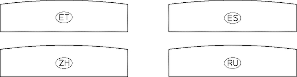 Strichzeichnung/Illustration RWA-Schild, FT 4 A, mehrsprachig