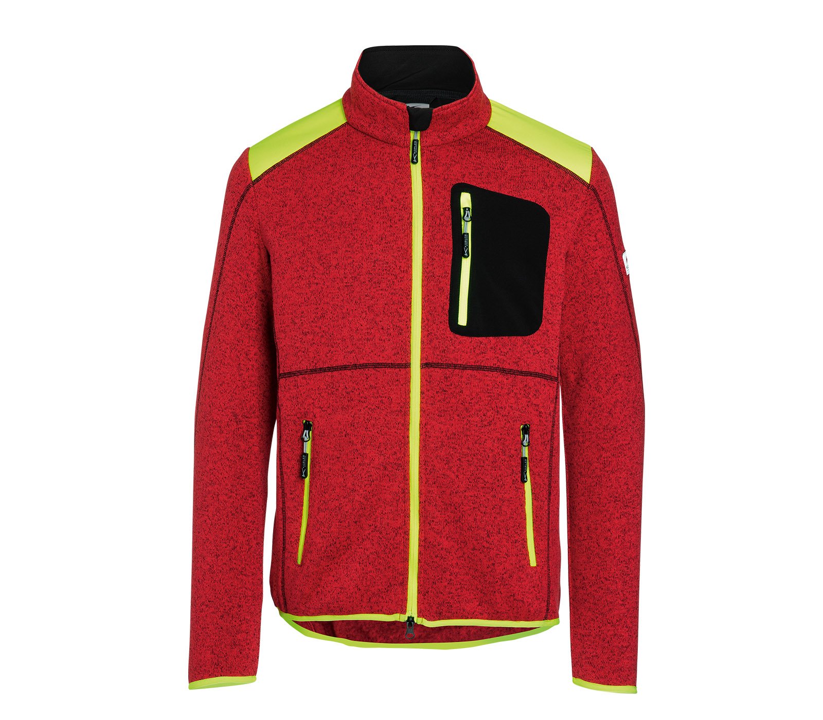 Kübler Forest Strickjacke Light Rot/Warngelb L