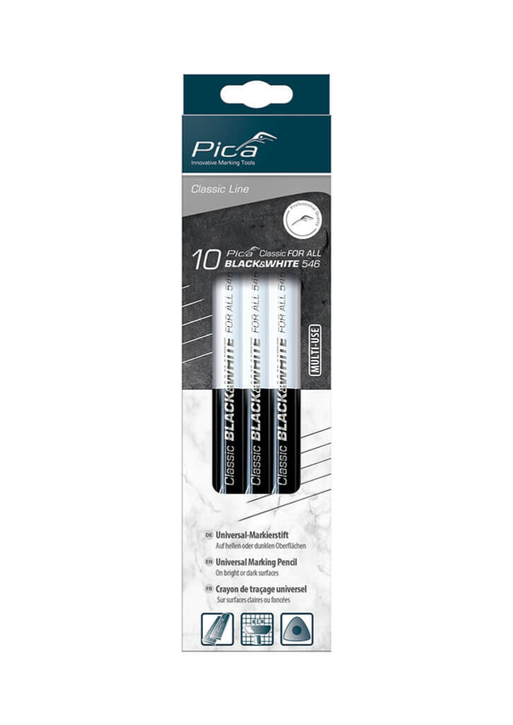 Pica Universalstift FOR ALL "Black&White" 23cm 2B dreieckig