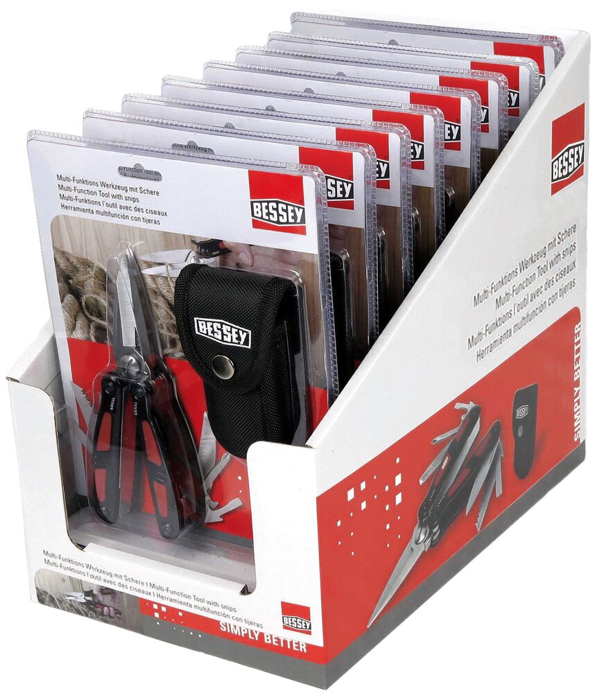 Bessey Multifunktionswerkzeug DBST mit großer Schere und Gürteltasche