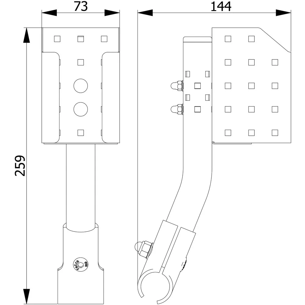 Fetra Flaschenhalterung 1393-B0500 für 500ml Desinfektionsmittelflaschen Stahlblech Blau RAL 5007