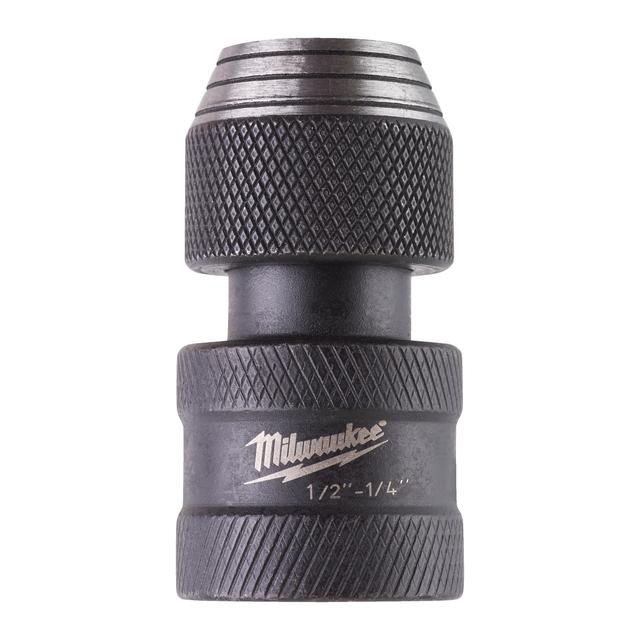 Milwaukee 1/2" Vierkant auf 1/4" Sechskant Bitadapter SHOCKWAVE 50 mm