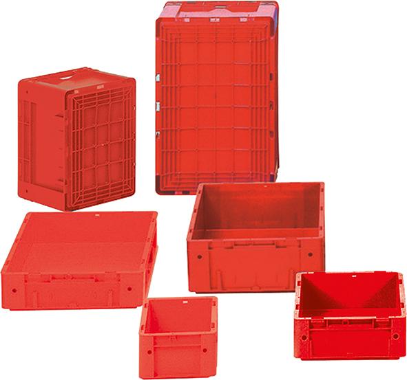 LA-KA-PE Schwerlast-Transport-Stapelkasten, rot
