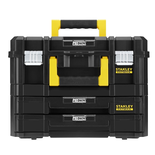 Stanley PRO-STACK Combo FMST1-71981 Werkzeugbox mit 2 Schubladen