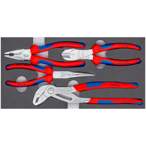 Knipex Zangen-Set in Schaumstoffeinlage 4-teilig 00 20 01 V17