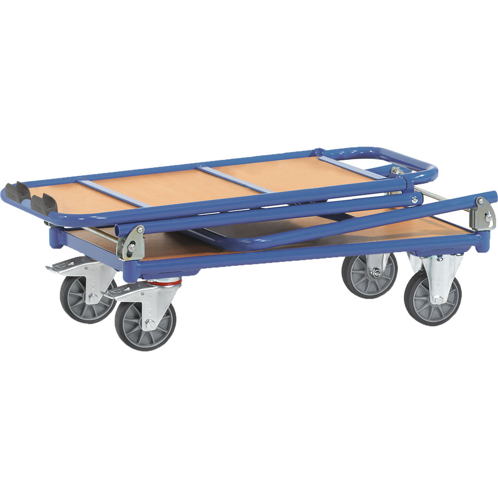 Fetra Klapp-Tischwagen 1141 Stahl pulverbeschichtet 900x600mm 250kg TPE-Bereifung