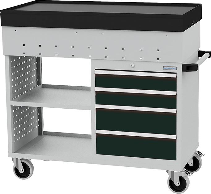 Produktbild Bedrunka + Hirth Mobiler Werkstattwagen m. Teleskop-Abrollrand, 4. Sbl