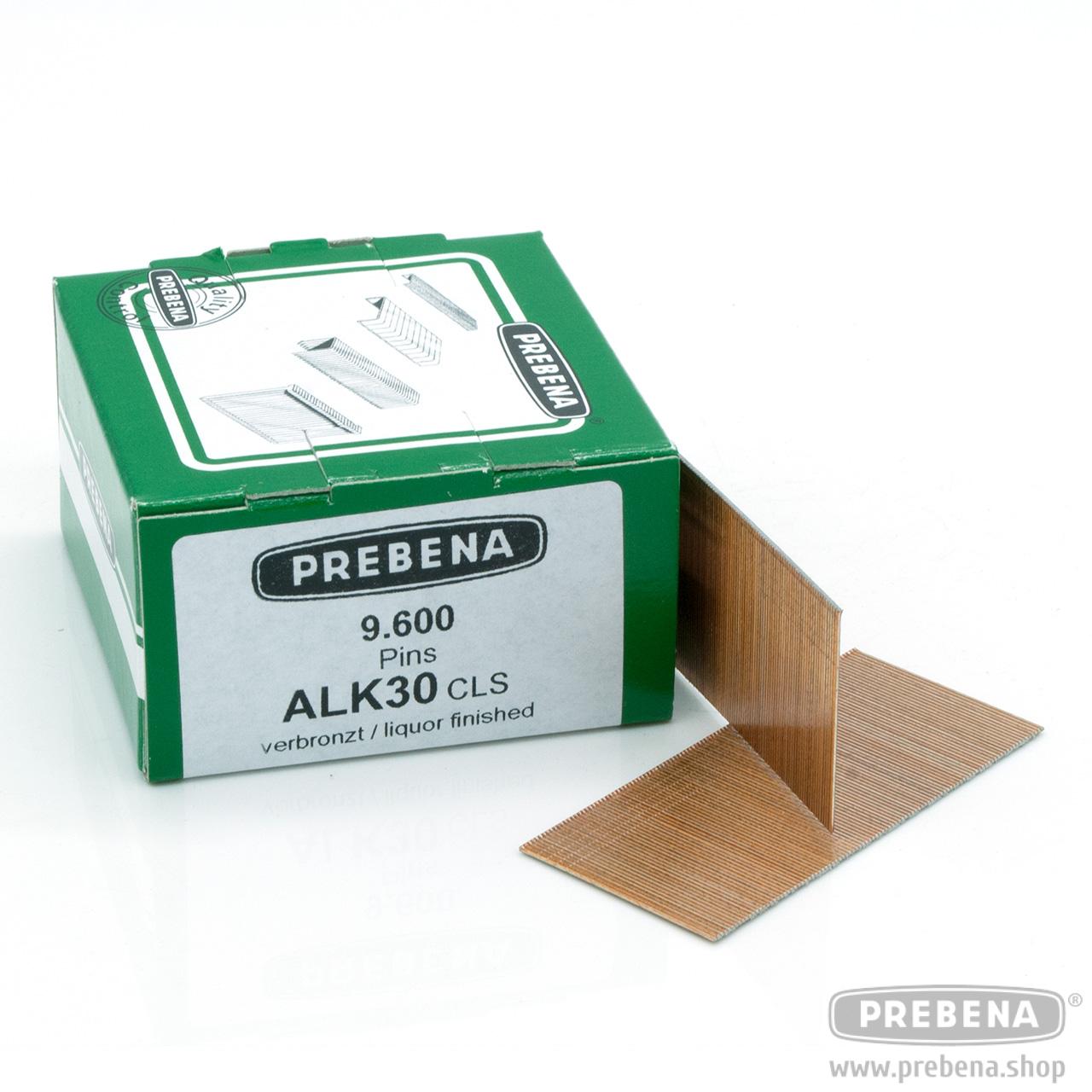 Prebena ALK30CLS Pins (Stifte mit Kopf) verbronzt 30mm 9600 Stück