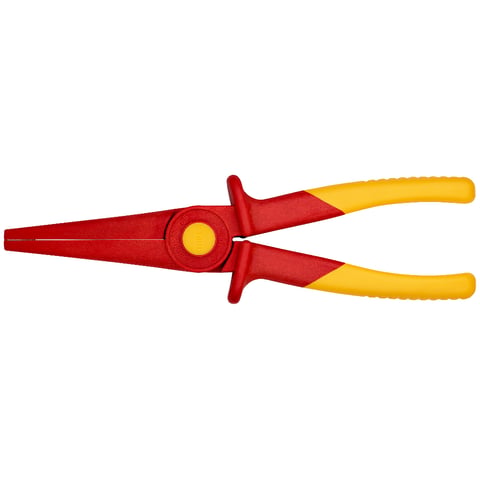 Knipex Flachrundzange aus Kunststoff isolierend 98 62 02 220 mm