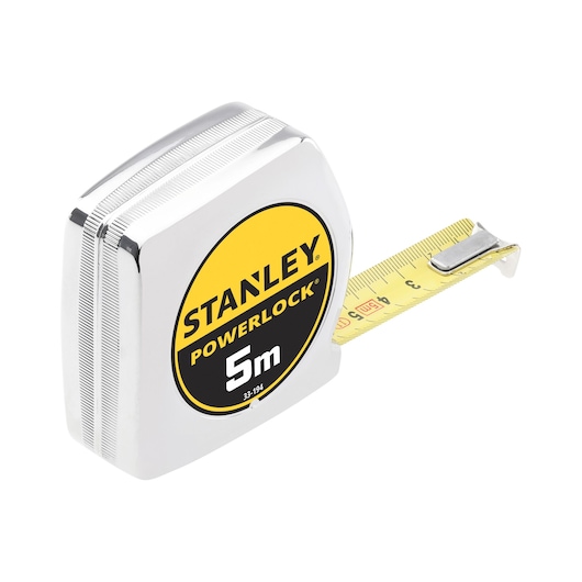 Stanley Bandmaß PowerLock 5m 19mm Kunststoffgehäuse Genauigkeitsklasse II