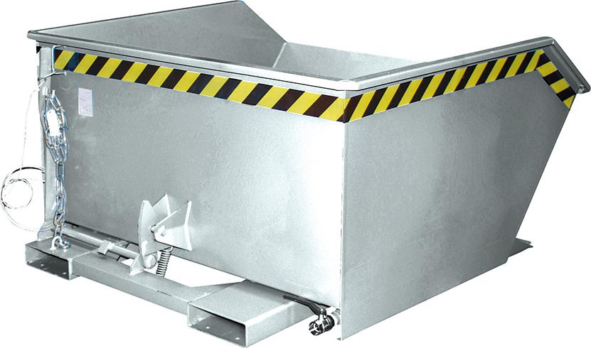 Bauer Südlohn Spänebehälter SGU 750 l 1280xT1140xH680 mm vzk Tragkraft 1000kg mit Lochblechboden