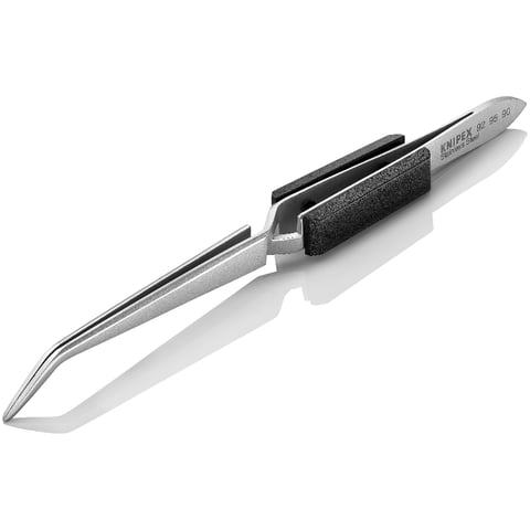 Knipex Universalkreuzpinzette 92 95 90 gewinkelt 40° Edelstahl 160 mm