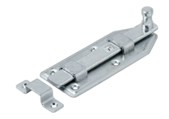 Vormann Türknopfriegel gerade 140 x 56 mm verzinkt Stahl