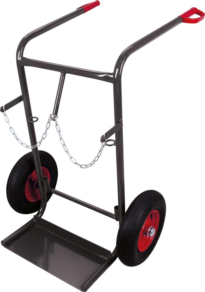 VARIOfit Stahlflaschenkarre für 40 - 50 Ltr. RAL 7016 fk-1301/AG