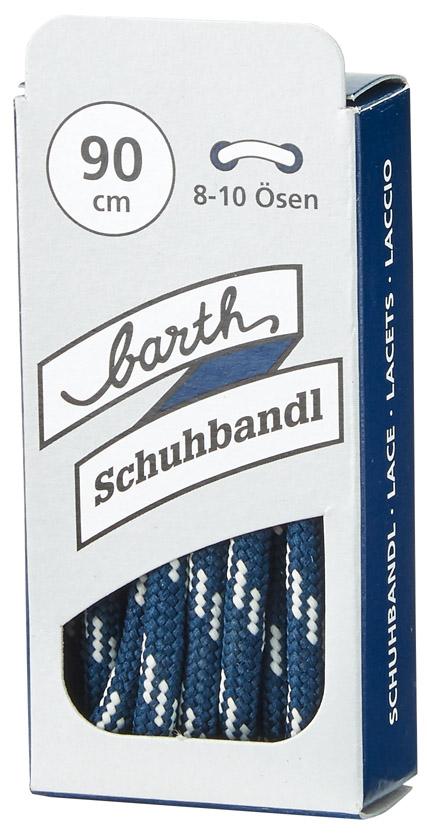 Barth Schnürsenkel, 120 cm, rund, blau-weiß
